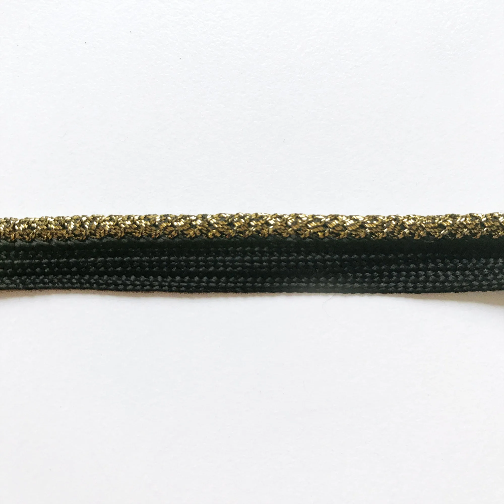 Gold and Black High Quality Decorative Lip Cord Trim by the yard