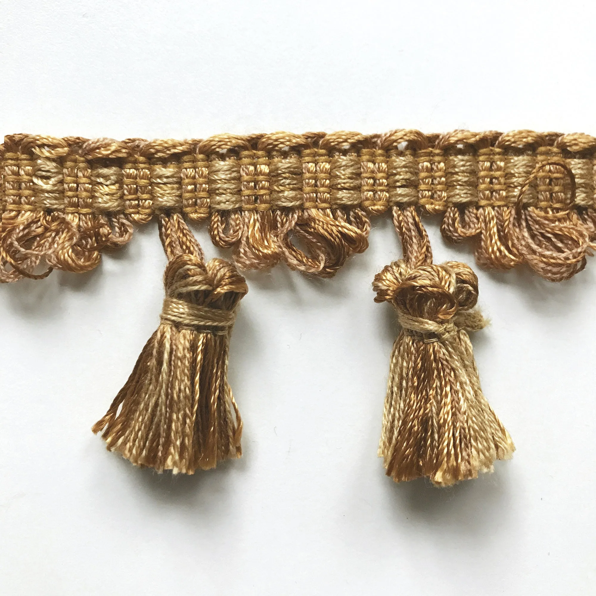 Gold and Yellow High Quality Decorative Tassel Trim by the yard