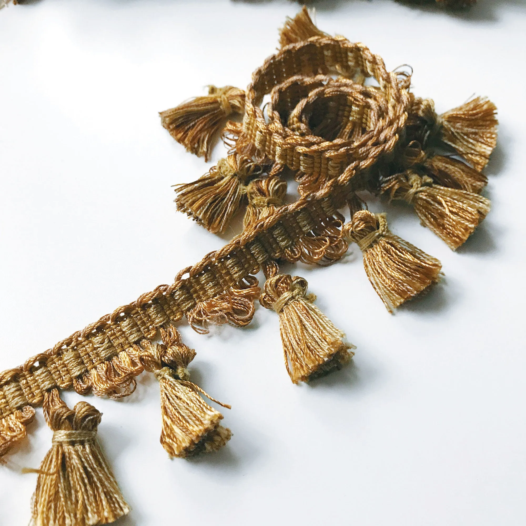 Gold and Yellow High Quality Decorative Tassel Trim by the yard