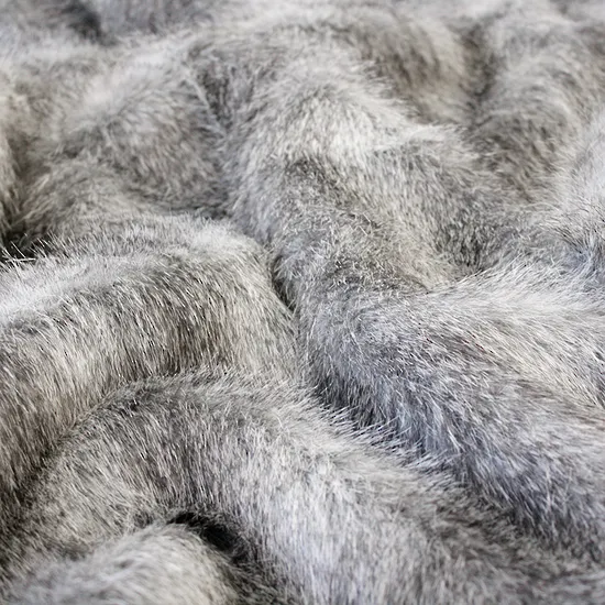 Grey Wolf Faux Fur Cushions