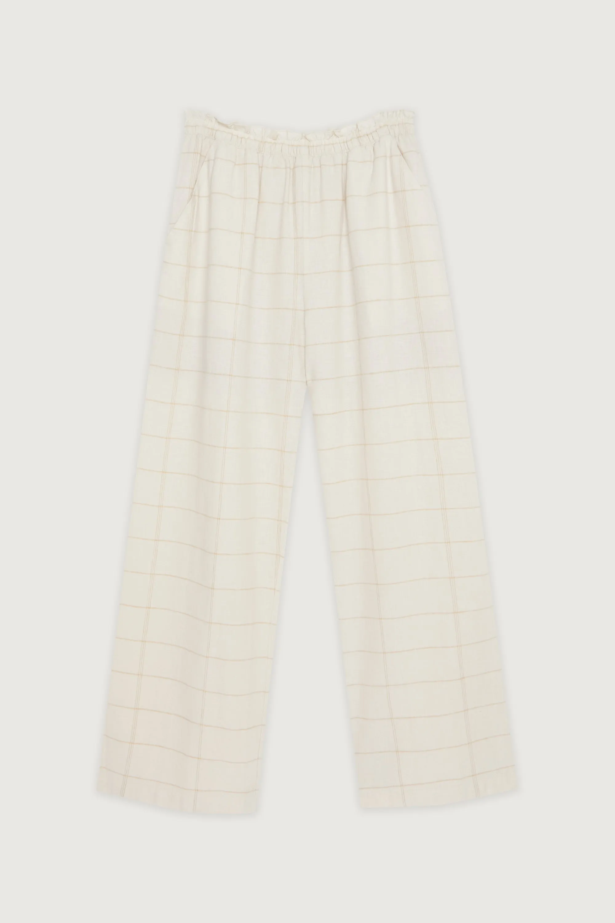 GRID PRINT PANT