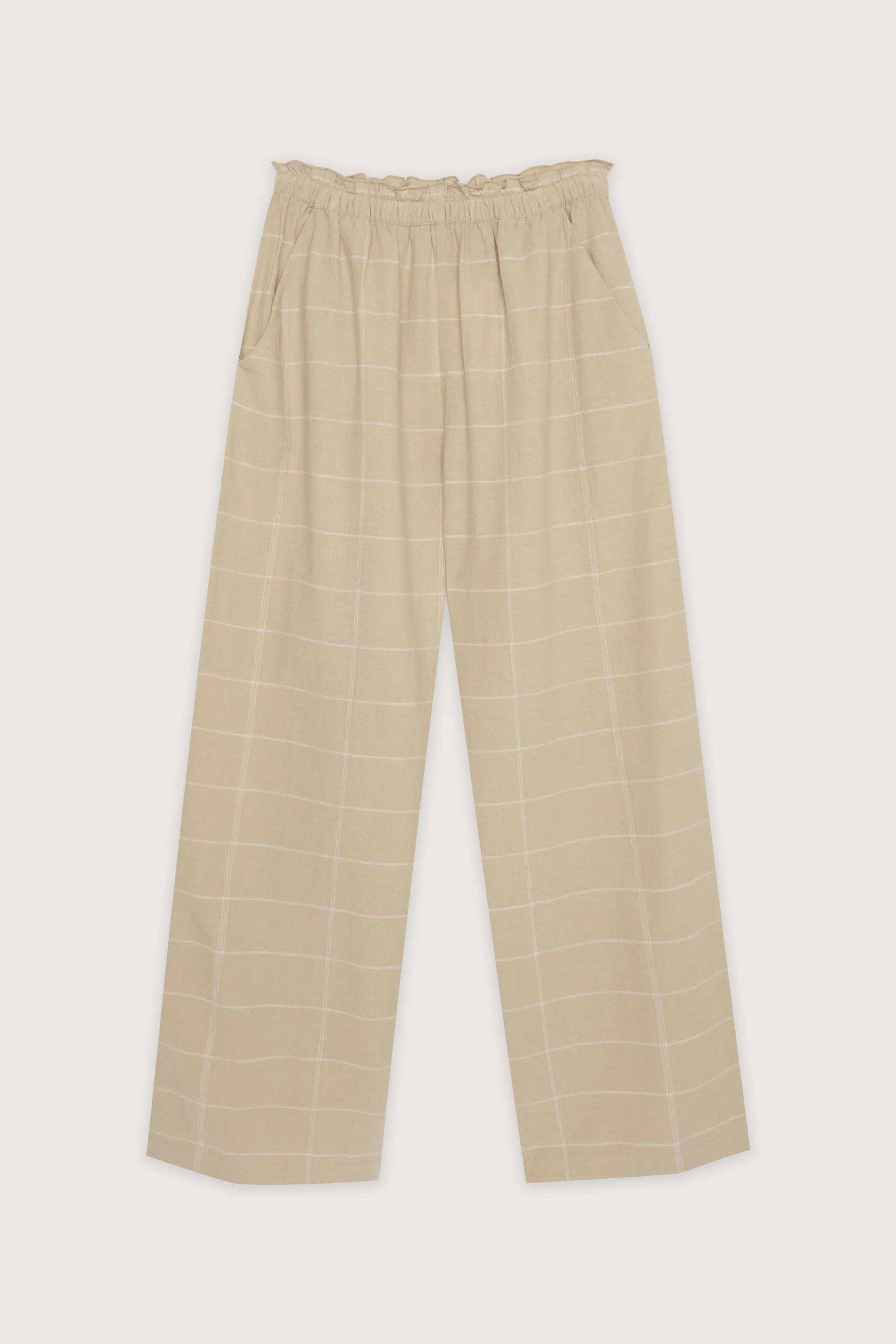 GRID PRINT PANT