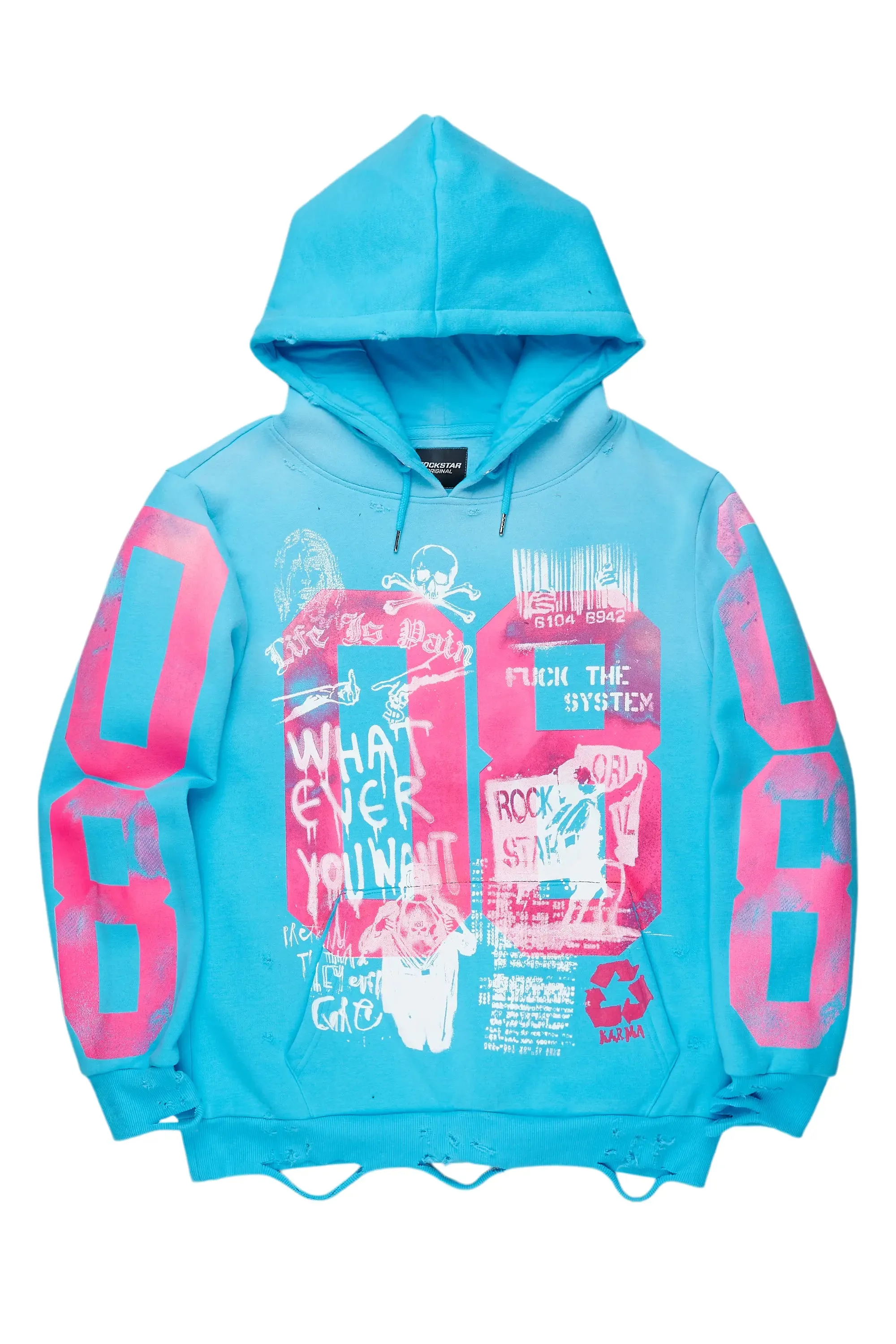 Grill Blue Graphic Hoodie