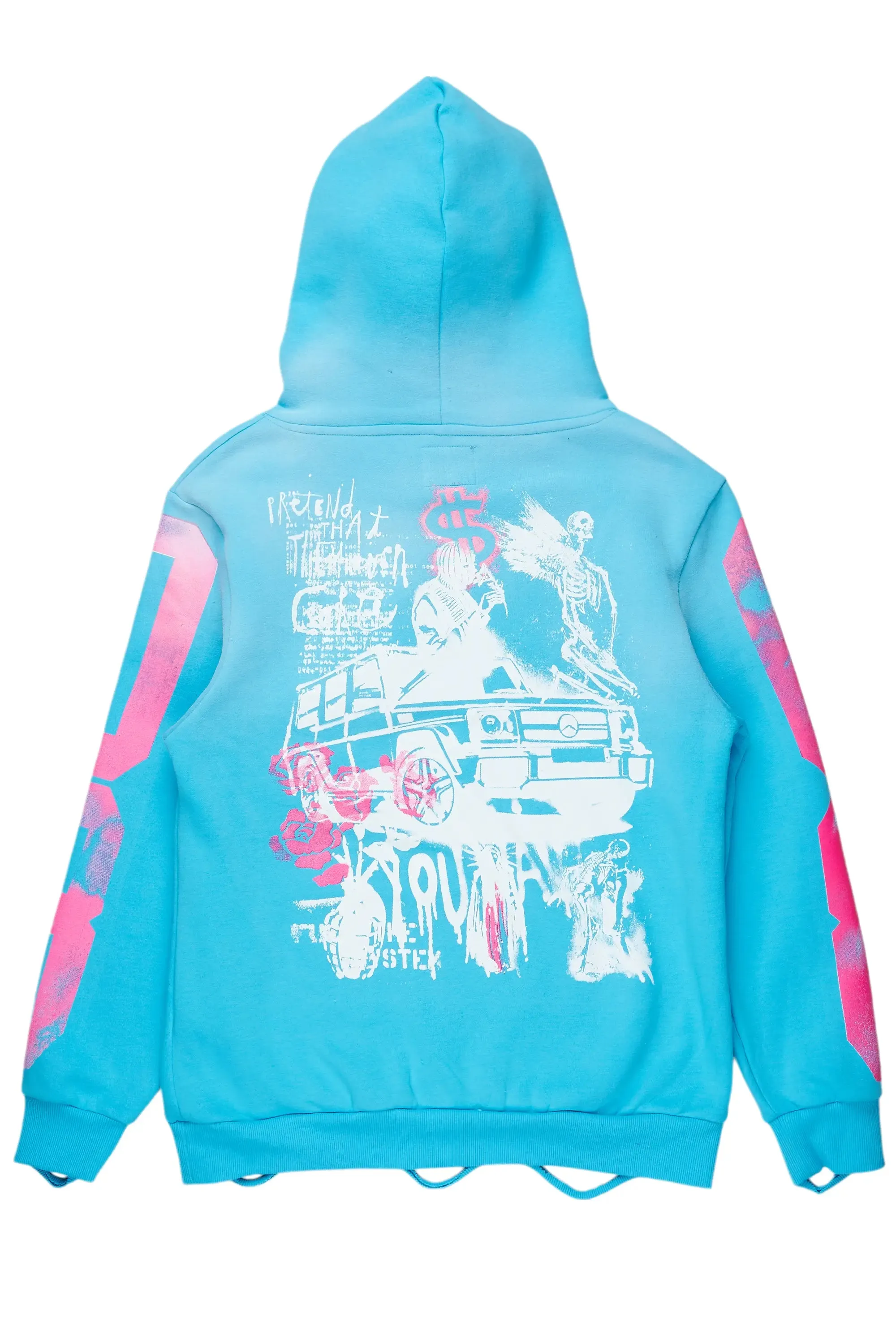 Grill Blue Graphic Hoodie