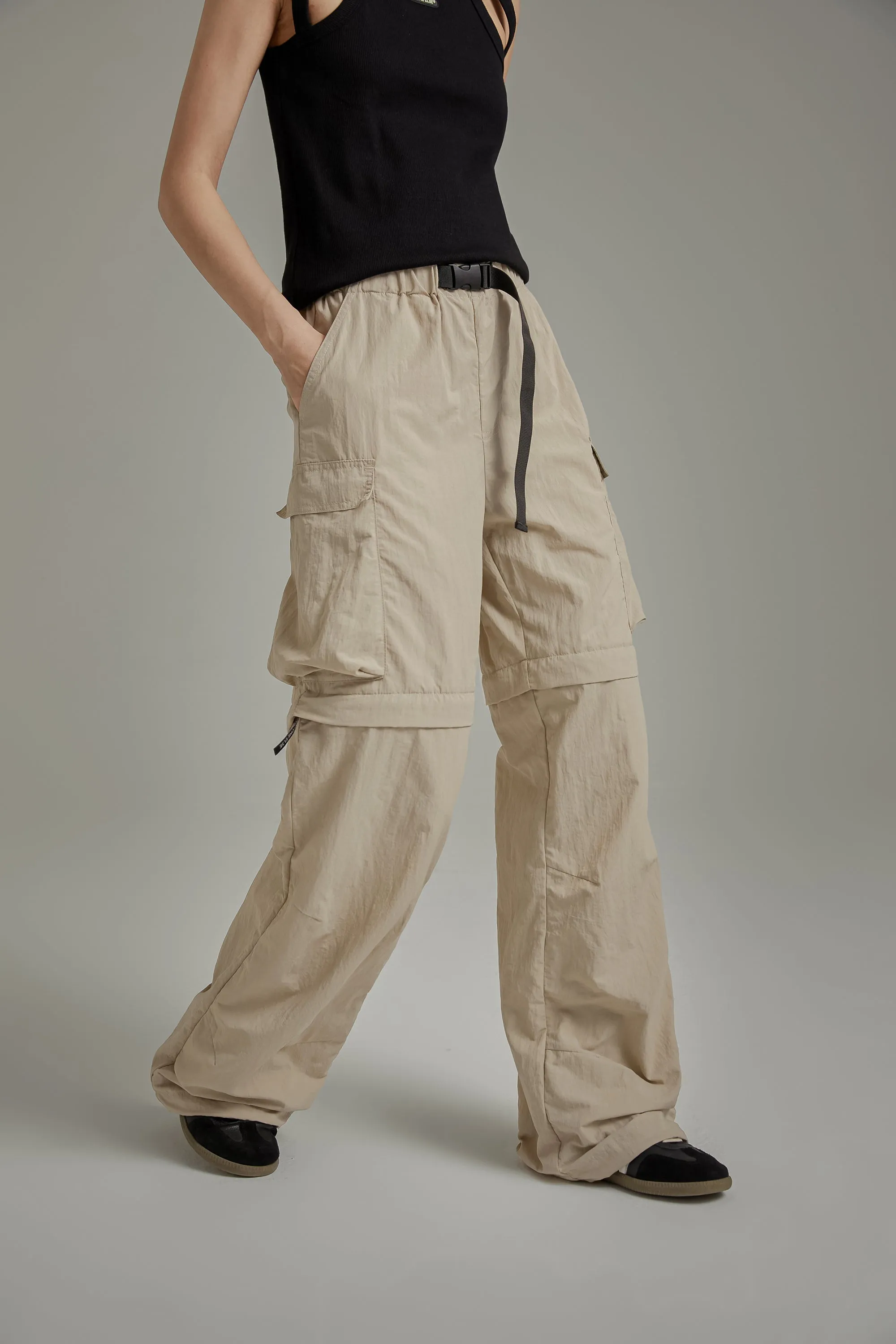 High Waist Drawstring Casual Pants