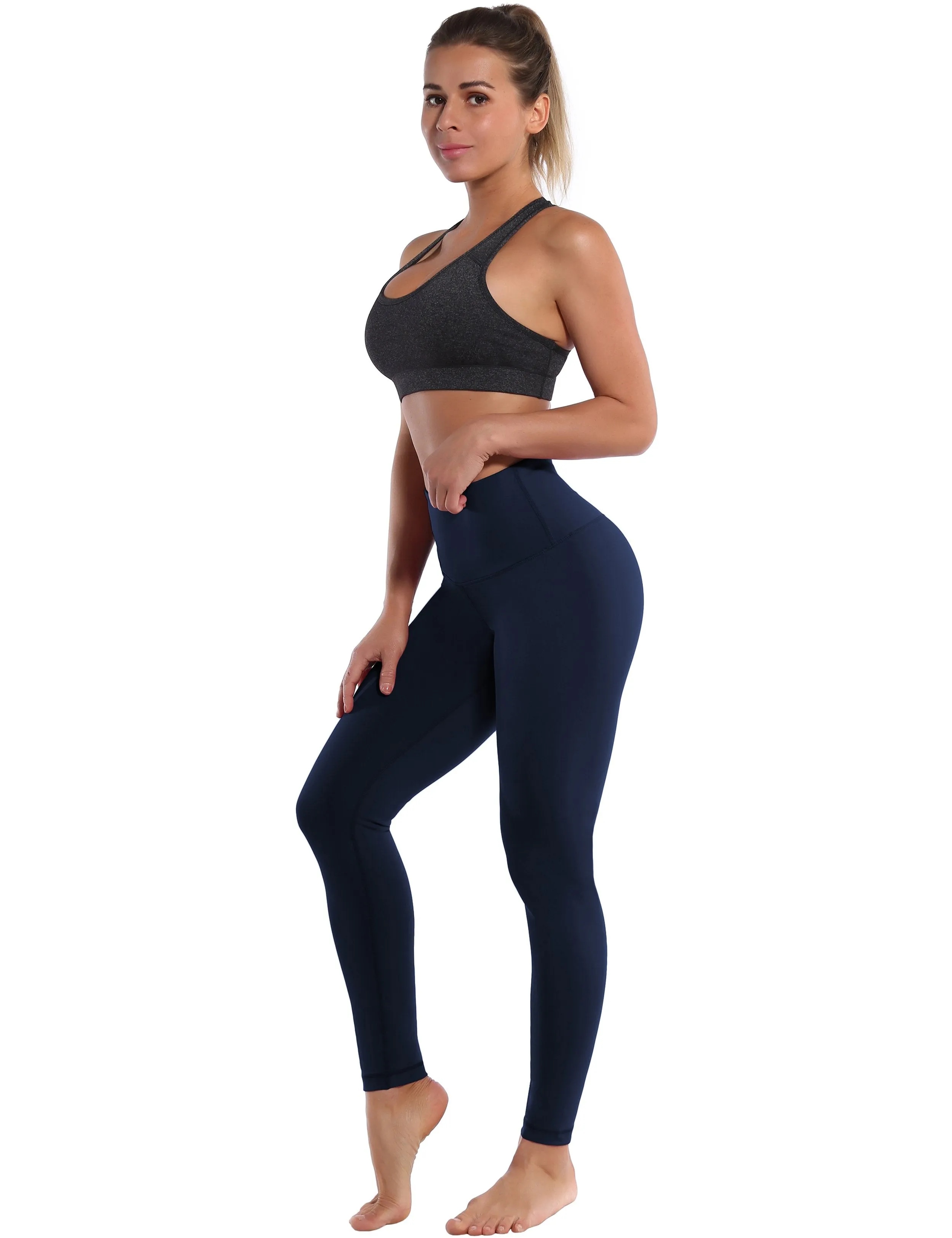 High Waist Jogging Pants darknavy ins_Jogging