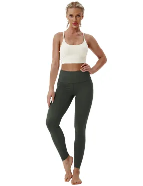 High Waist Pilates Pants olivegray_Pilates