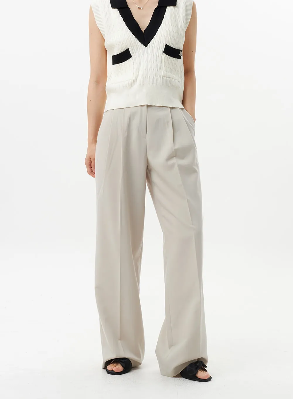 High Waist Tailored Pants OL312