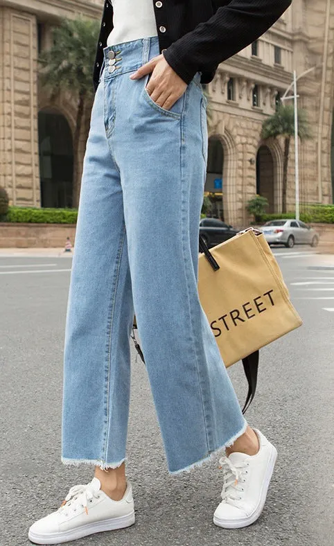 High Waist Wide Leg Jeans