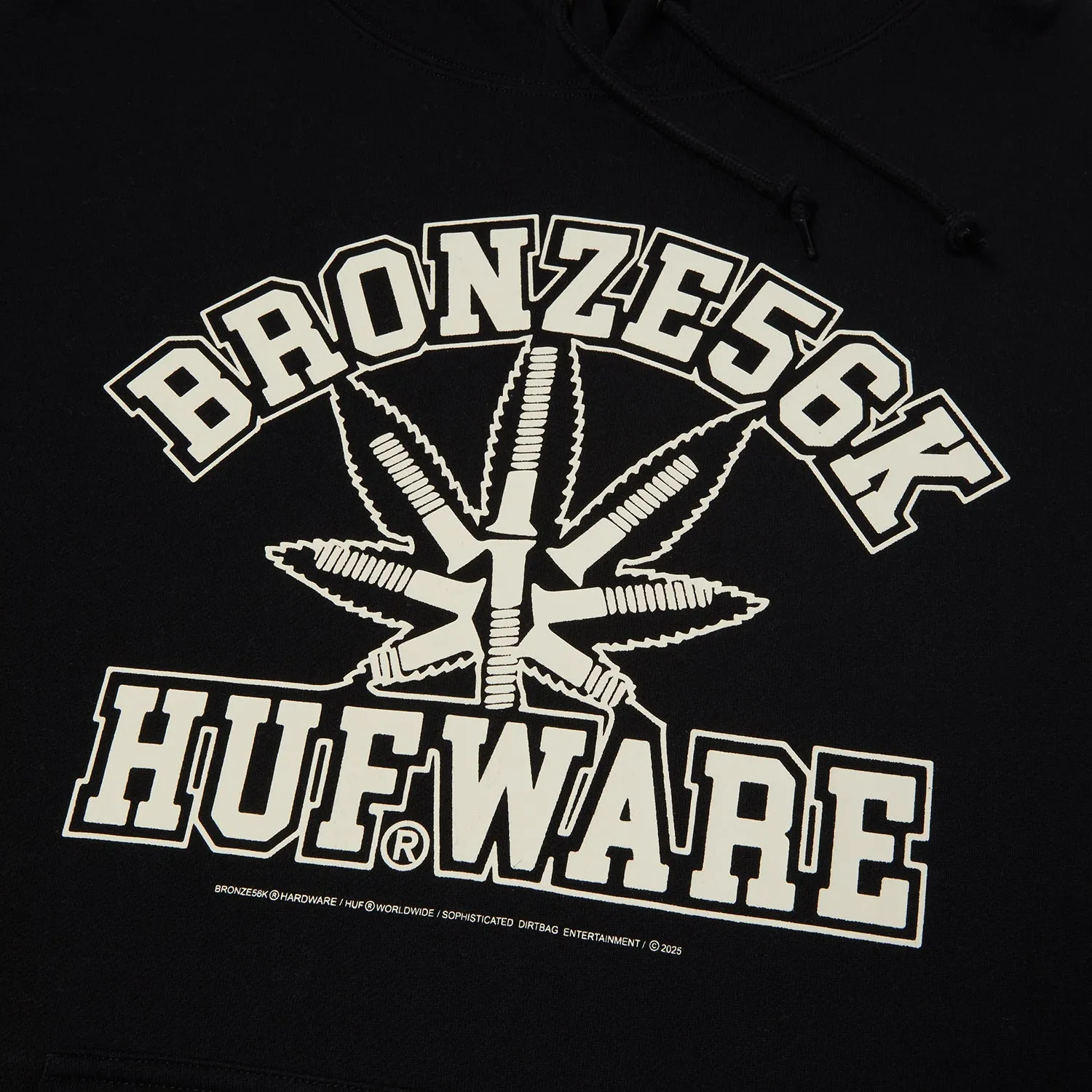 Huf x Bronze Plantware Pullover Hoodie Black