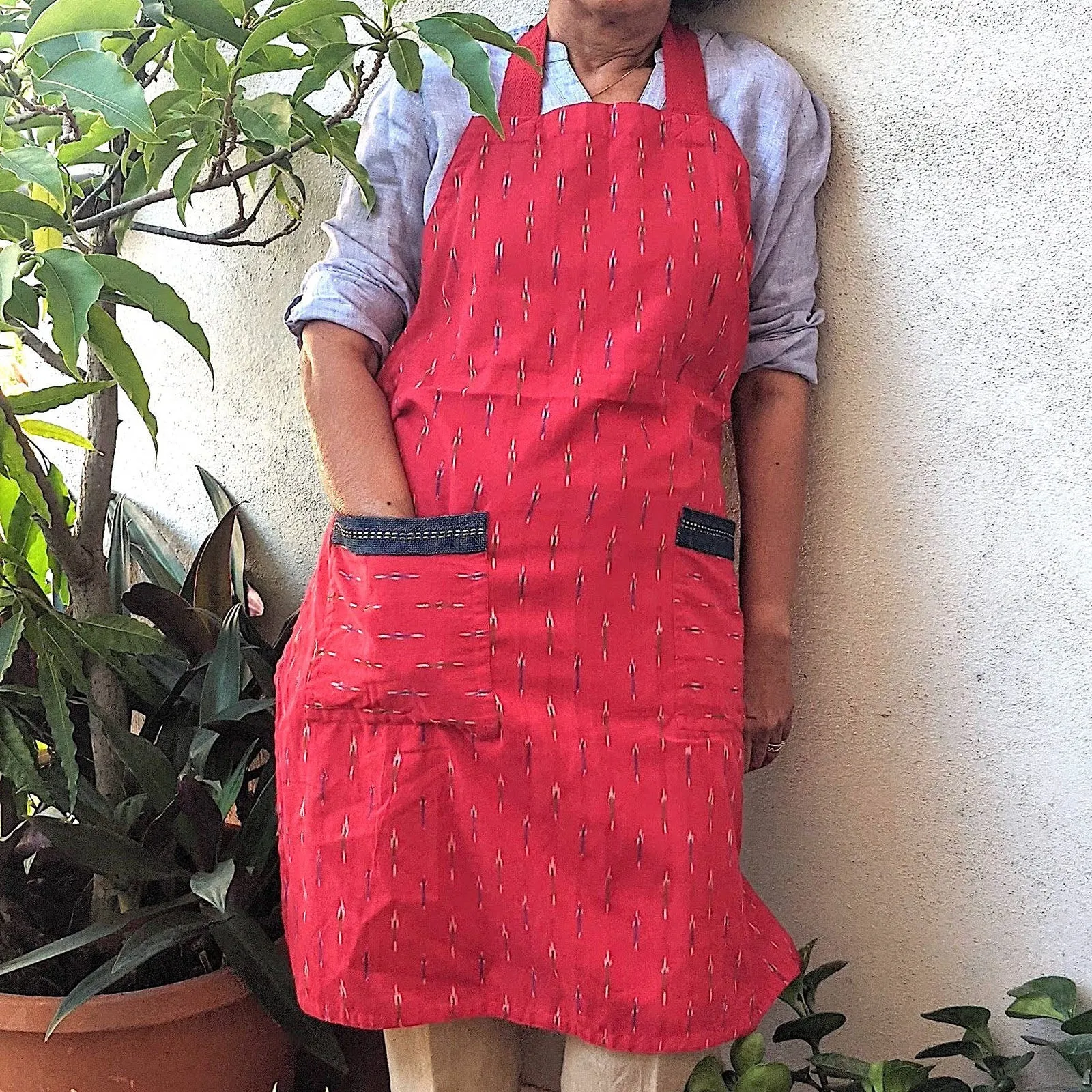 Ikat Jute Apron