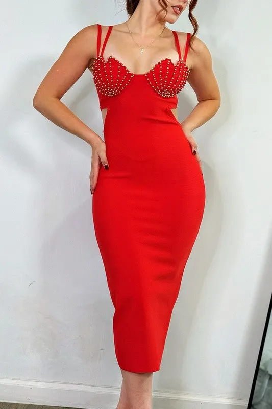 In His Feelings- Sexy Red Fashion Dress