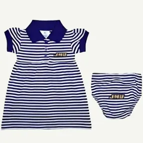 JMU Infant Striped Polo Dress and Bloomer