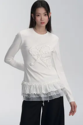 Lace Patchwork Layer Top