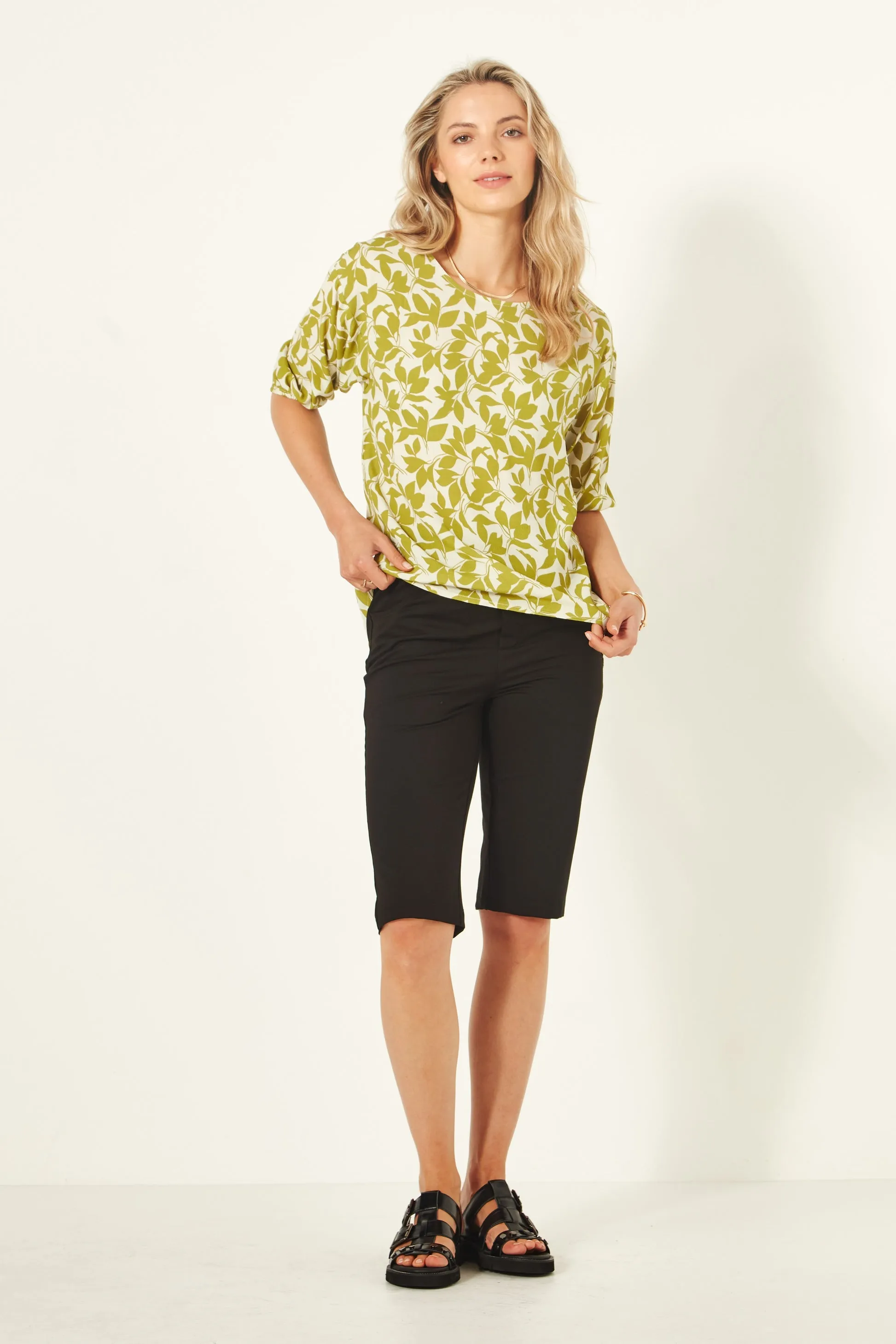 Lemon Tree Design Sybil Top - Lime print