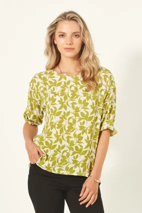 Lemon Tree Design Sybil Top - Lime print