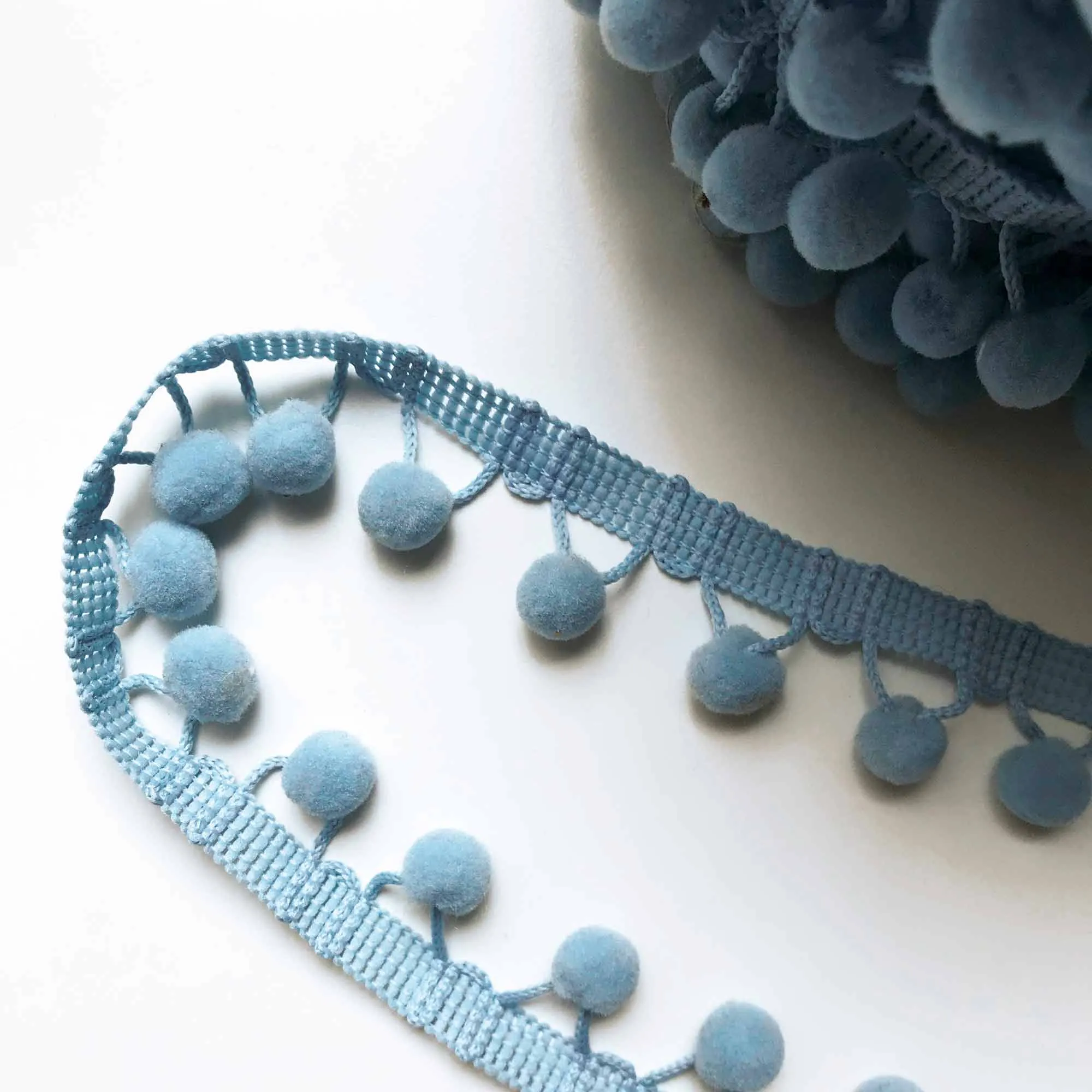 Light Blue High Quality Decorative Ball Trim by the yard