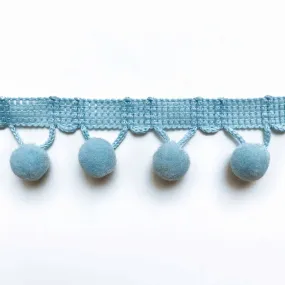 Light Blue High Quality Decorative Ball Trim by the yard