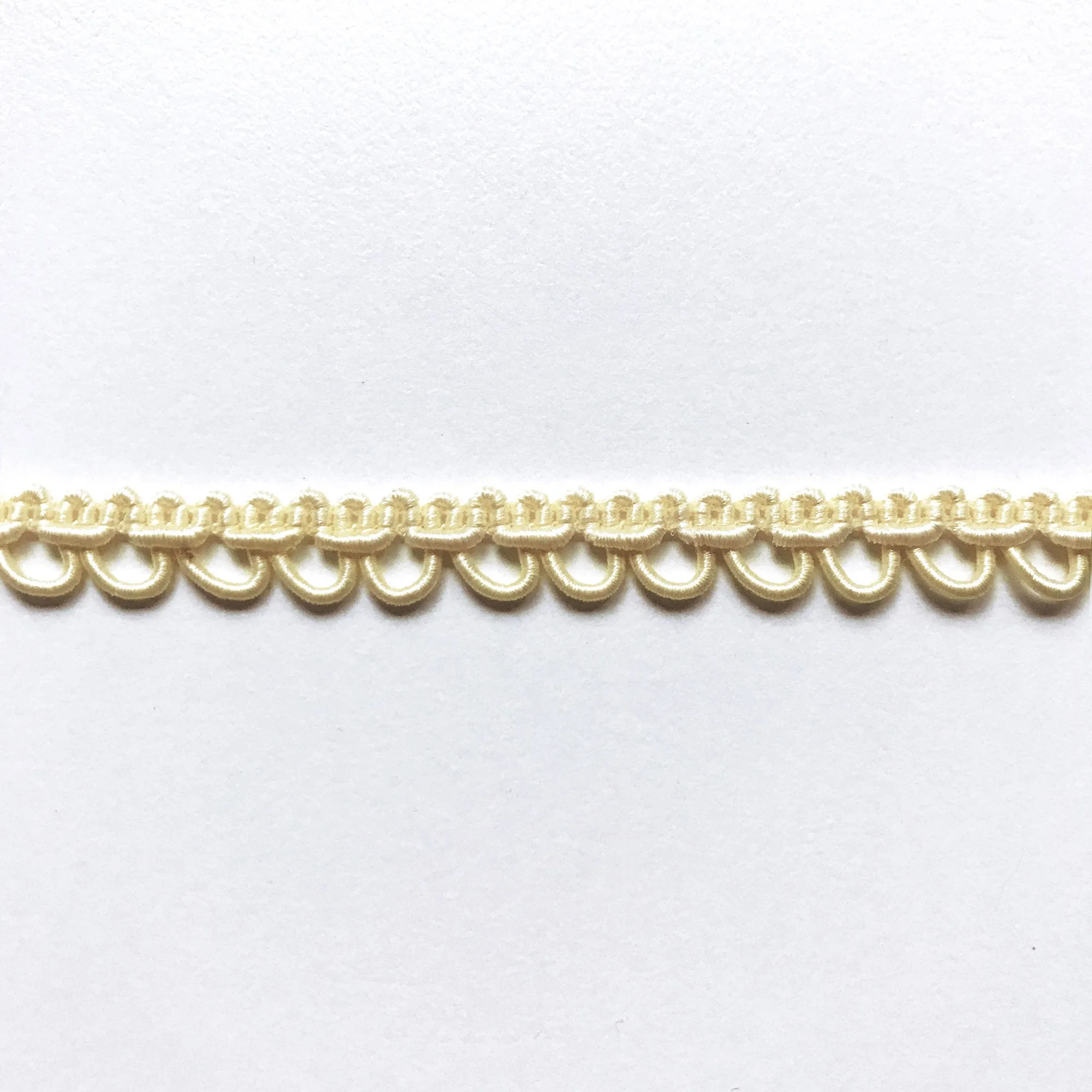 Light Yellow High Quality Decorative Loop Trim by the yard