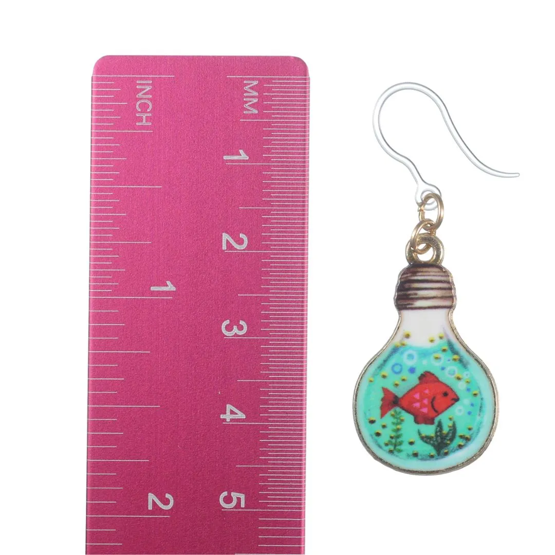 Lightbulb Pet Dangles Hypoallergenic Earrings for Sensitive Ears Made with Plastic Posts