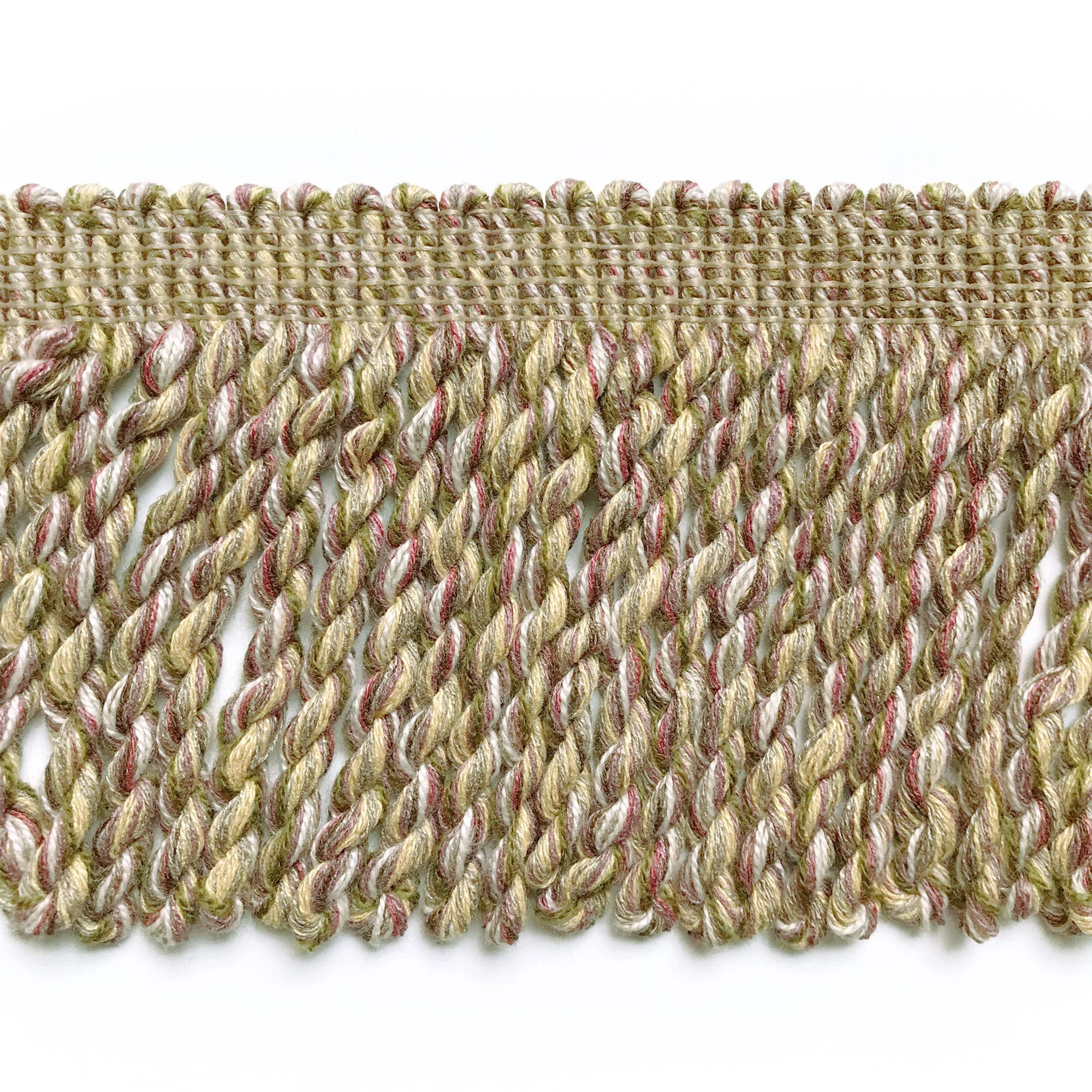 Lilac and Olive Green High Quality Decorative Bullion Fringe Trim by the yard