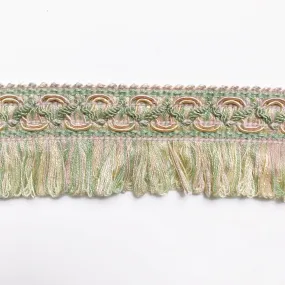 Lime and Blush Pink High Quality Decorative Loop Trim by the yard