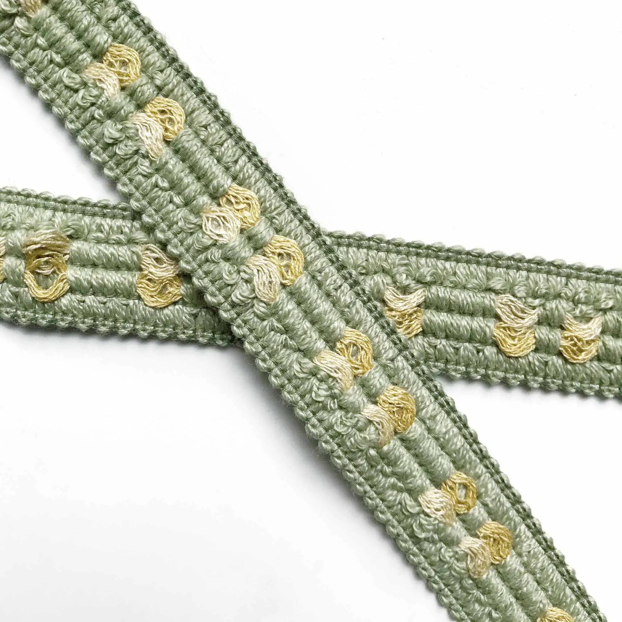 Lime and Yellow High Quality Decorative Border Trim by the yard