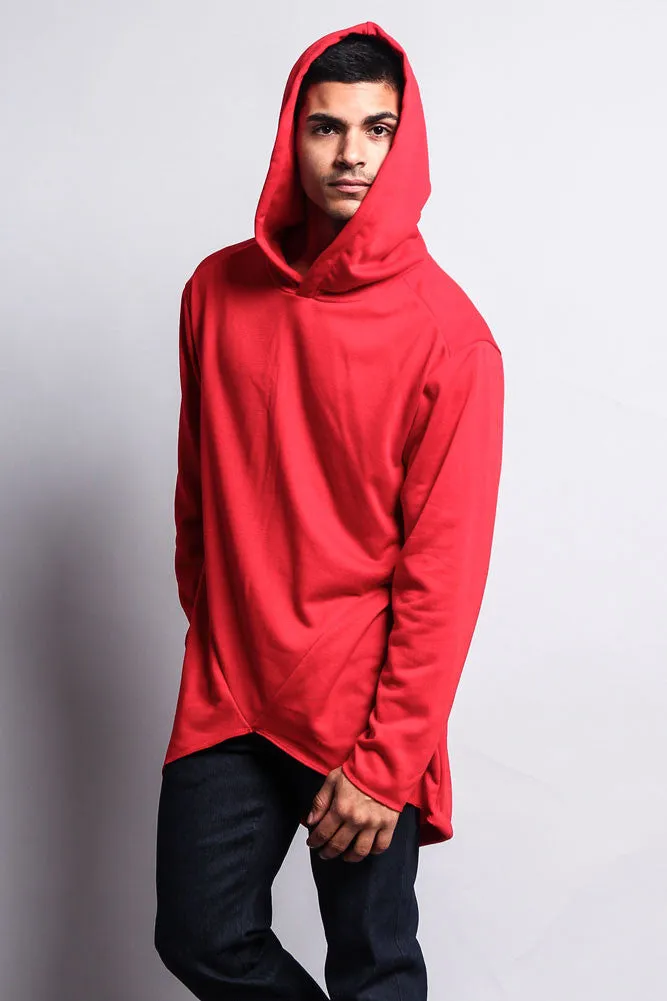 Long Length Fishtail Pullover Hoodie