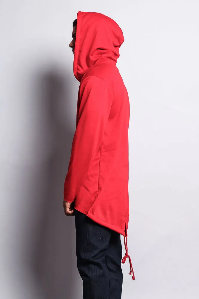 Long Length Fishtail Pullover Hoodie