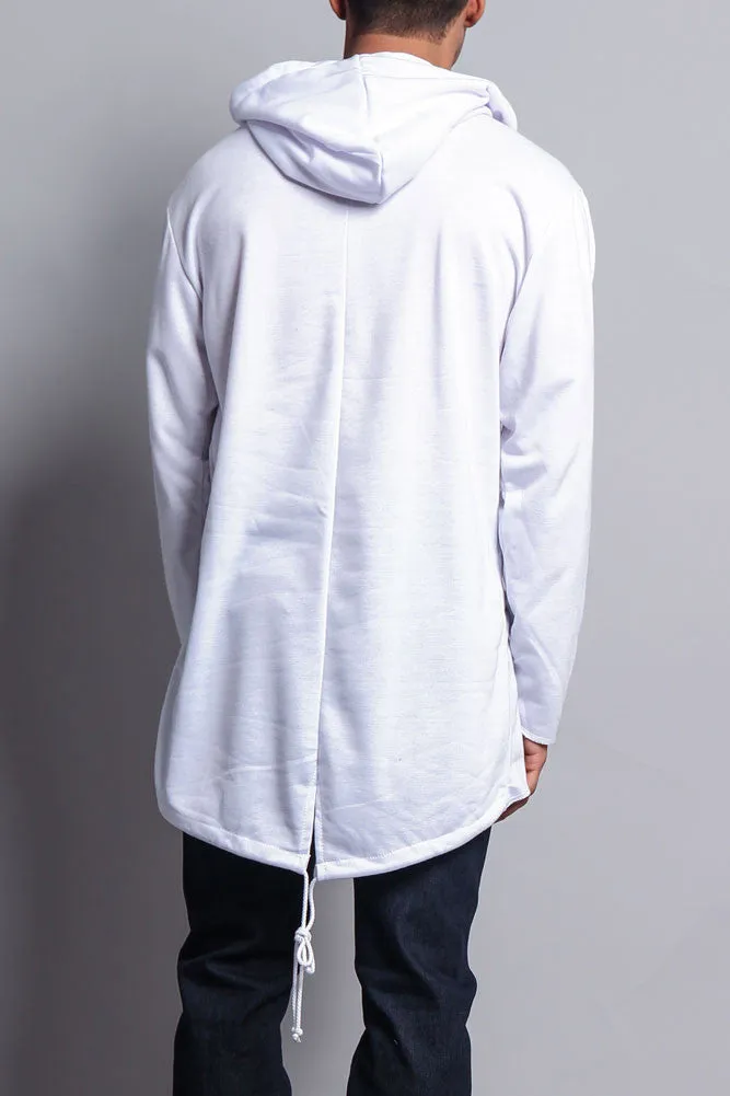 Long Length Fishtail Pullover Hoodie