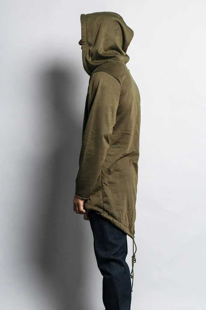 Long Length Fishtail Pullover Hoodie