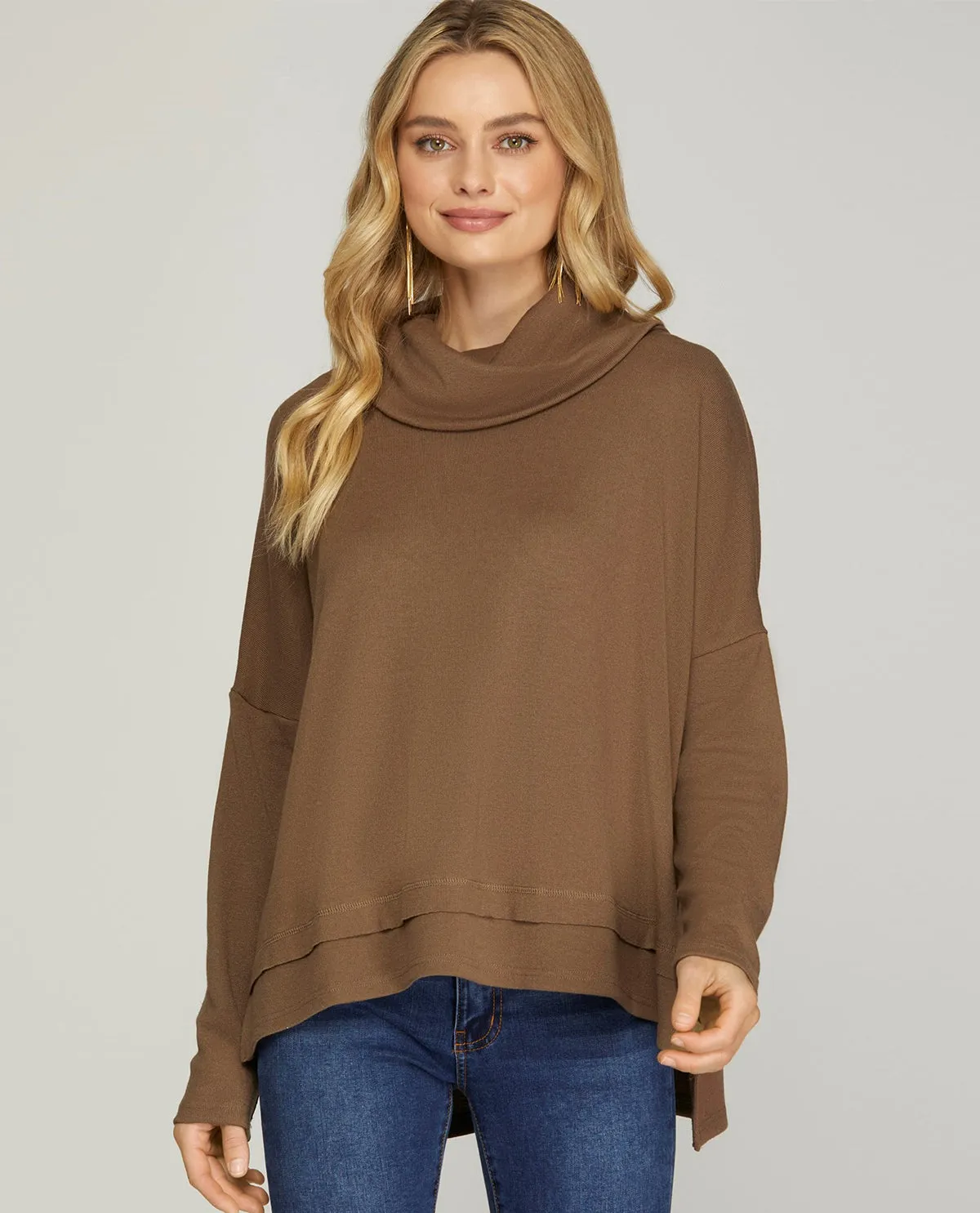 Long Sleeve Turtleneck Top