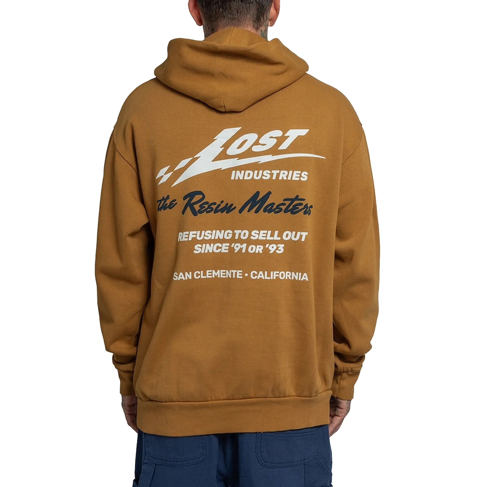 Lost Resin Masters Heavy Men's L/S Hoodie - Gold