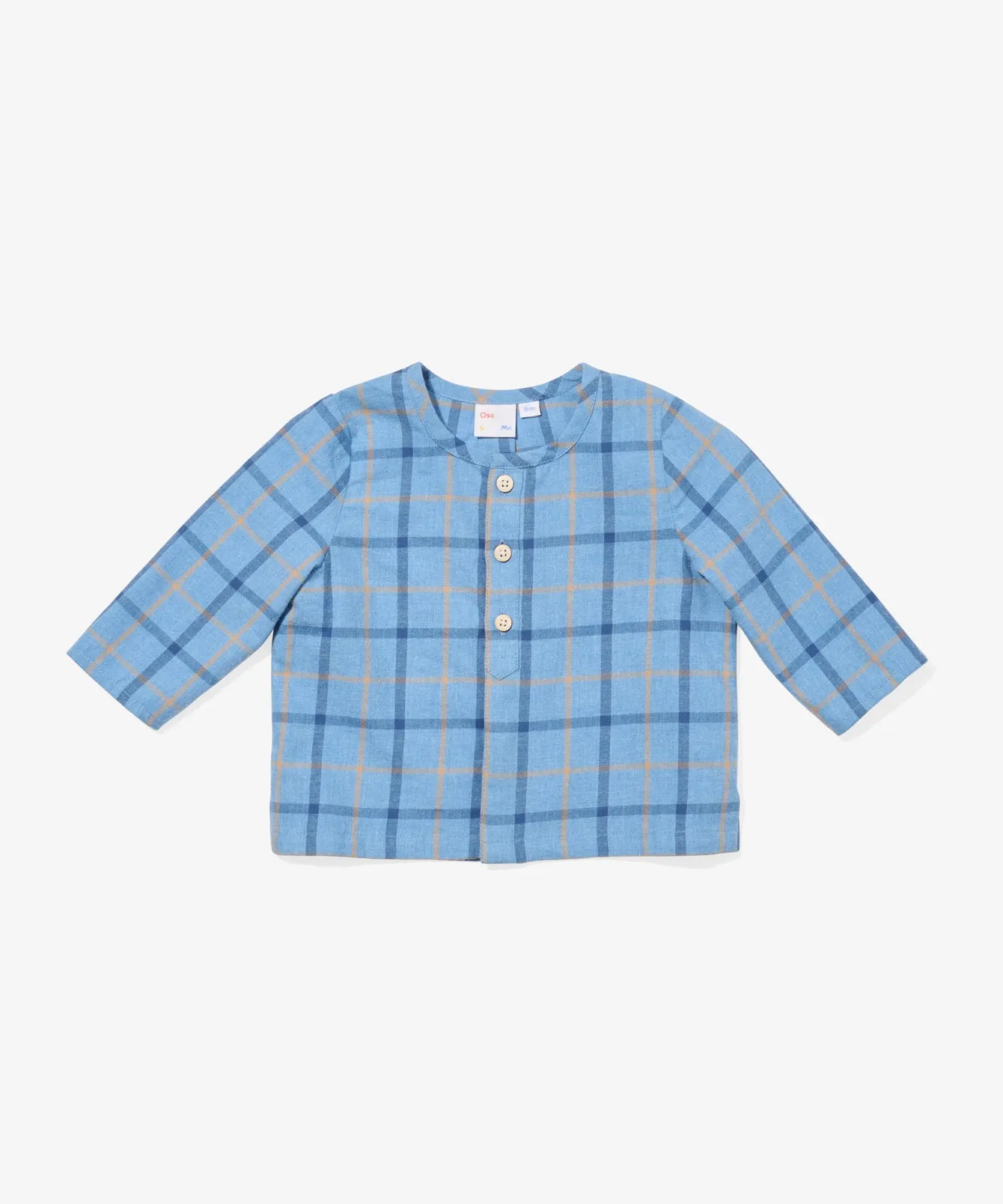 Lupo Baby Shirt, Autumn Plaid