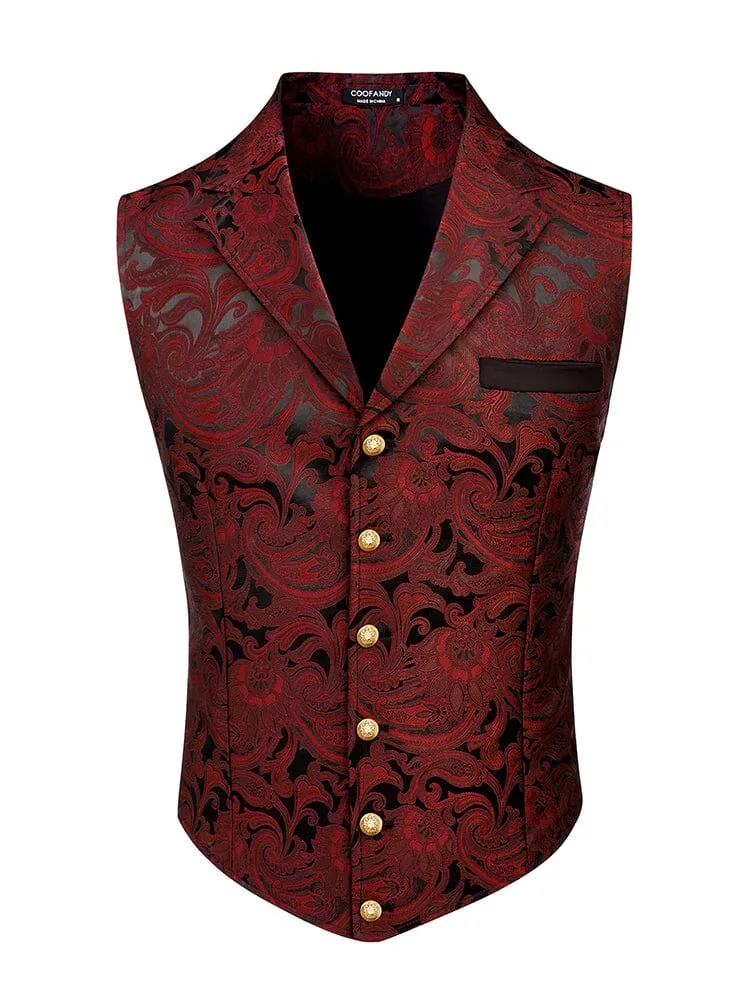 Luxury Floral Tuxedo Vest (US Only)