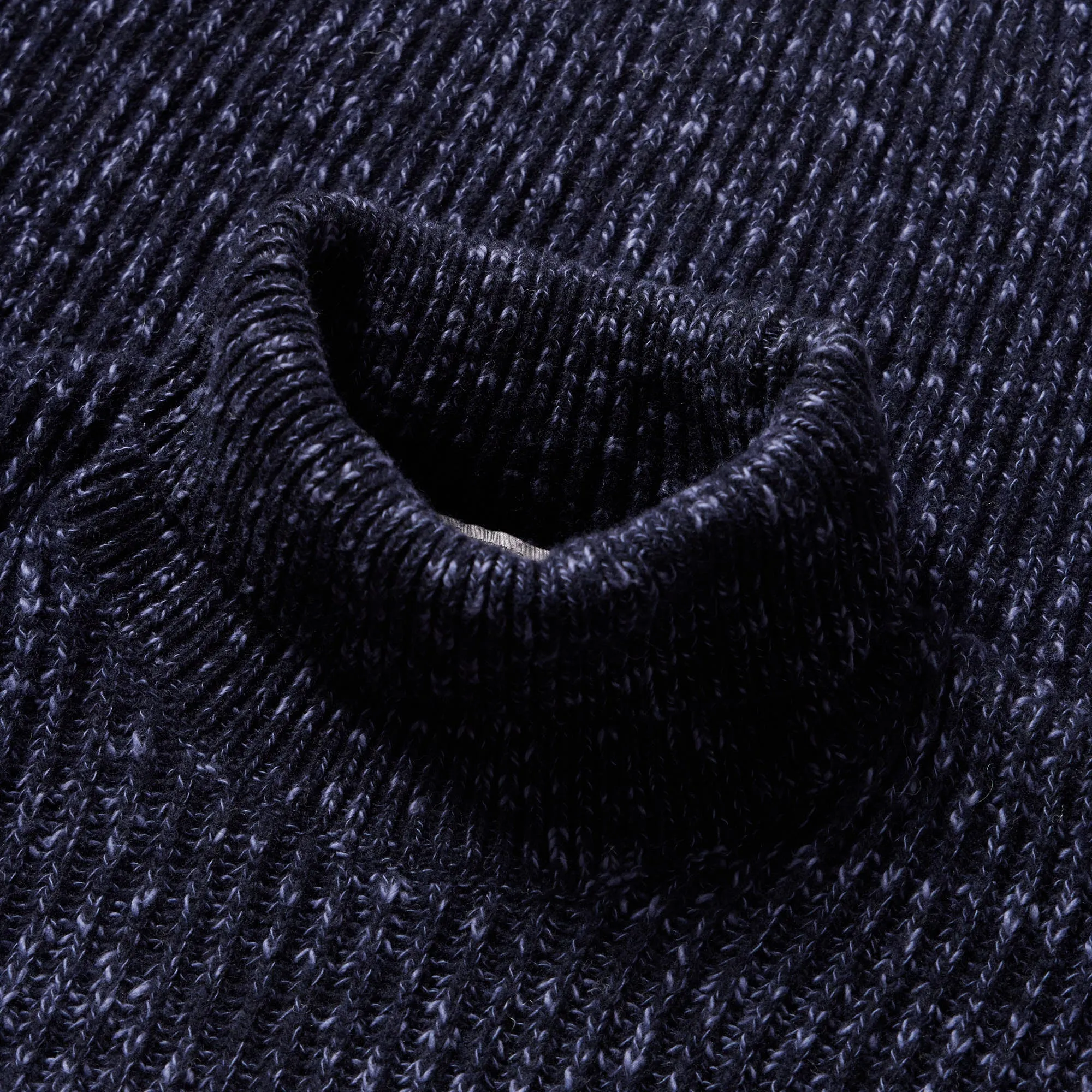 MCKINNON & CO X FERRANTE English Ribbed Turtleneck BLUE