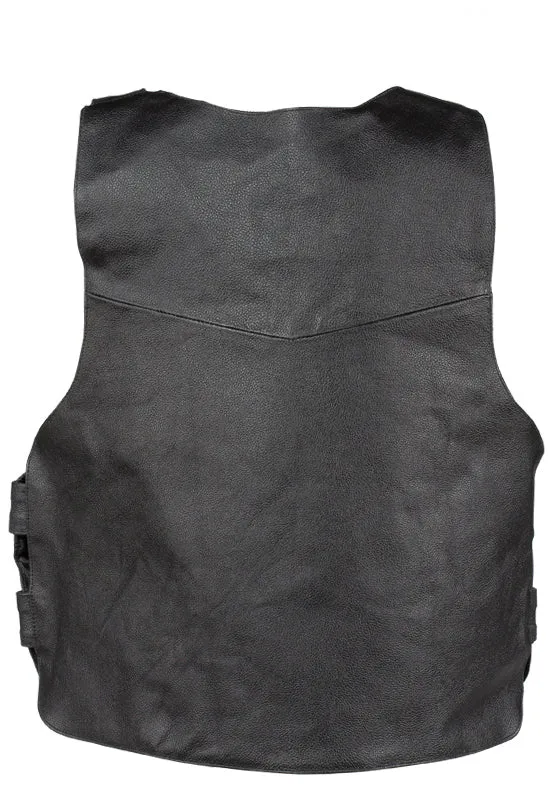 Mens Bullet Replica Leather Vest