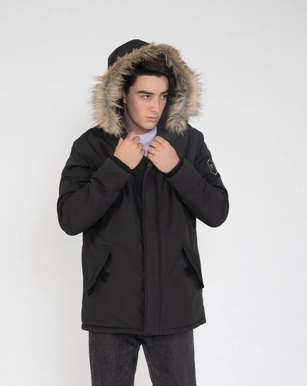 Men's Hudson Ultra Lite Hooded Winter Parka Coat