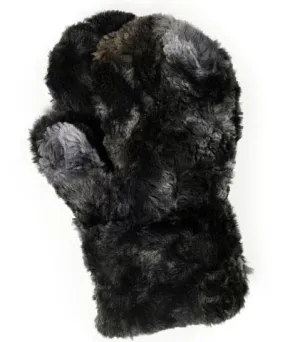 Men's Mittens - Luxury Faux Fur in Highland Skye