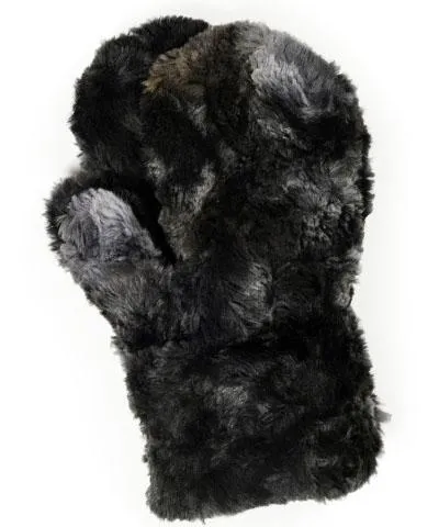 Men's Mittens - Luxury Faux Fur in Highland Skye