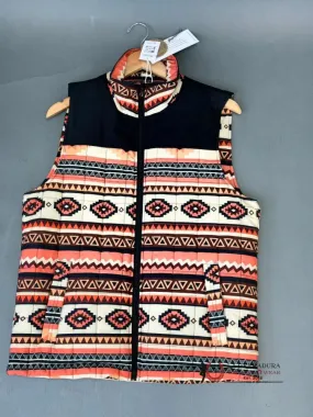 Men's Montana Orange Aztec Vest