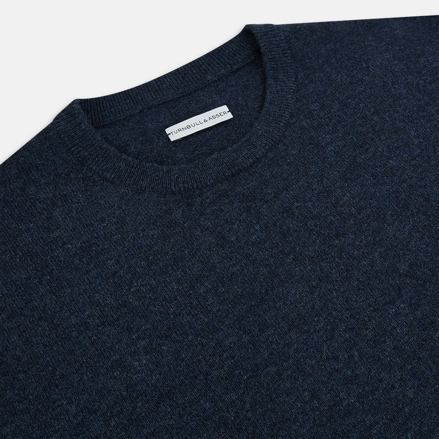 Midnight Blue Cashmere Round Neck Jumper