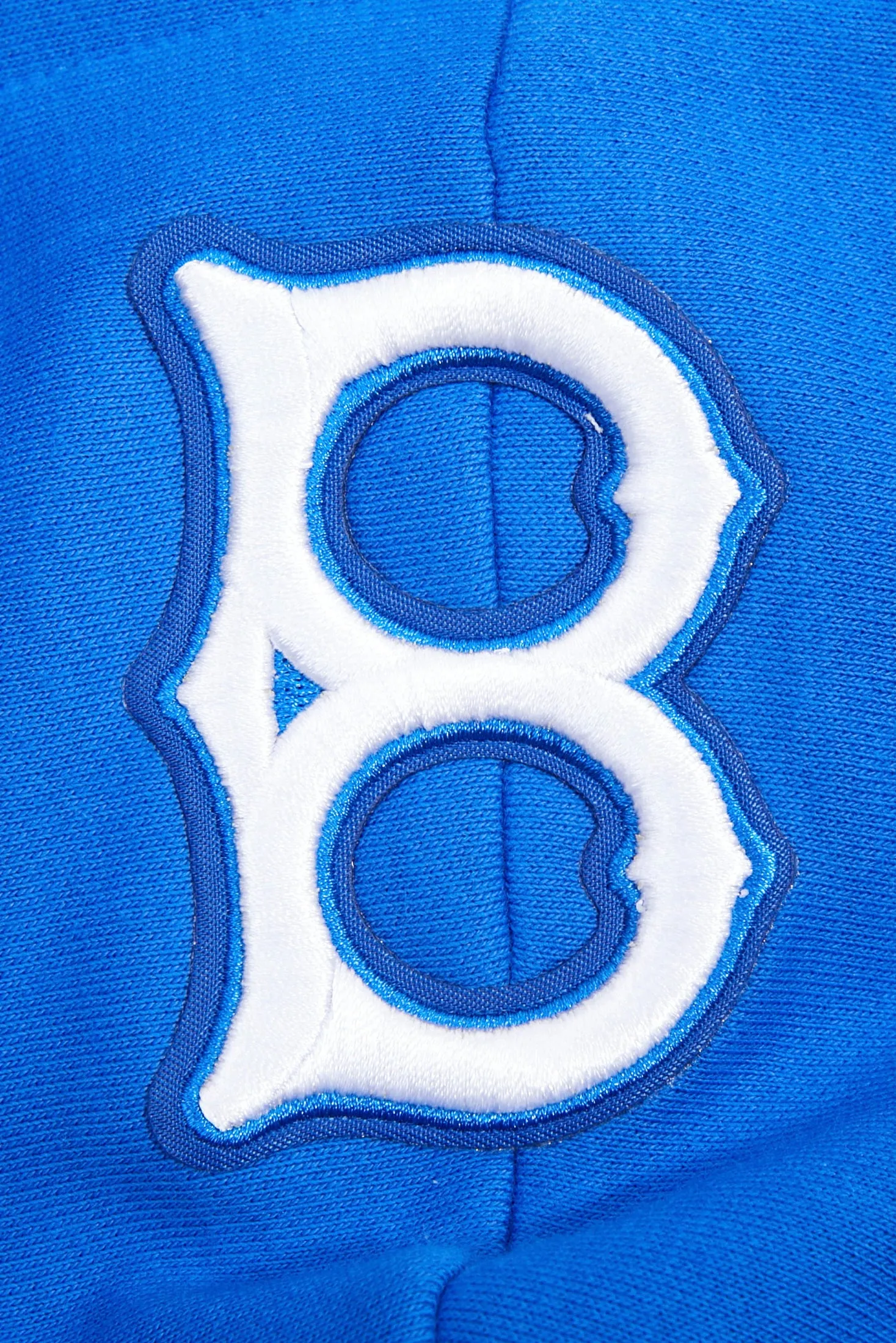 MLB BROOKLYN DODGERS RETRO CLASSIC WOMEN'S CROPPED PO HOODIE (ROYAL BLUE)