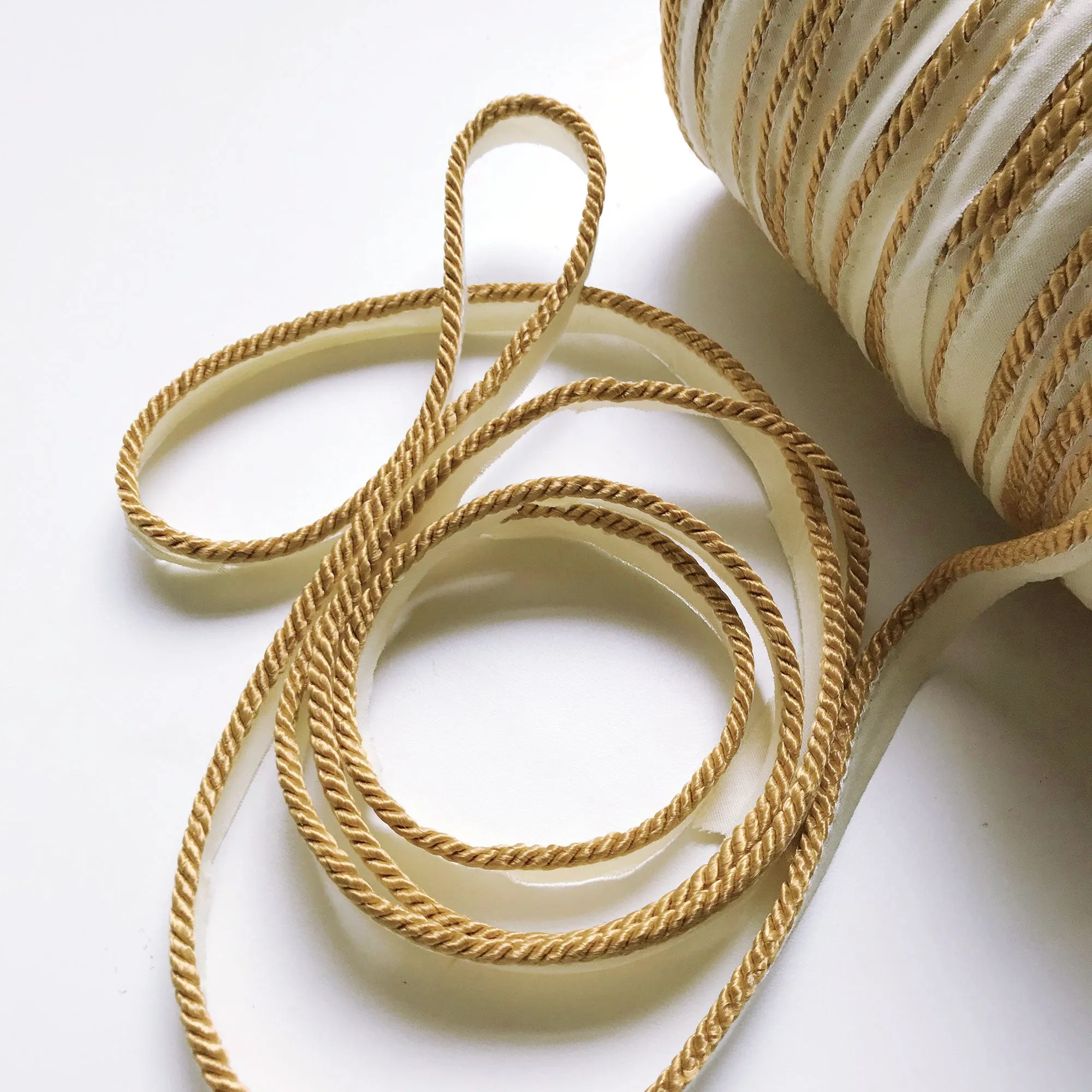 Mustard High Quality Decorative Lip Cord Trim by the yard