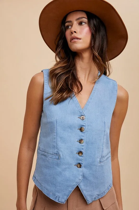 Napheesa Denim Vest