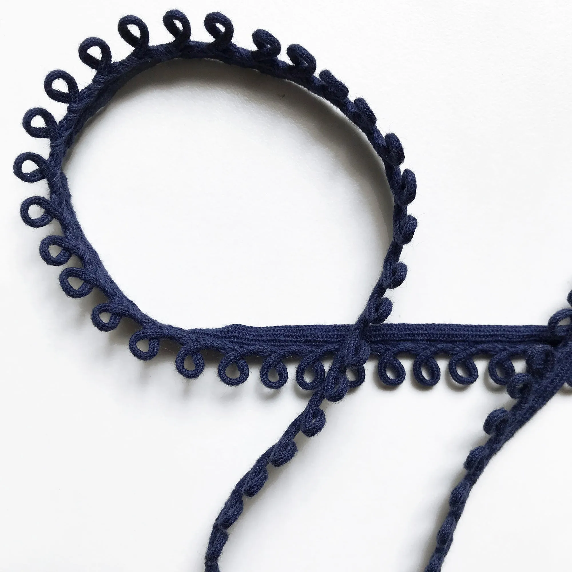 Navy Blue High Quality Decorative Loop Trim by the yard