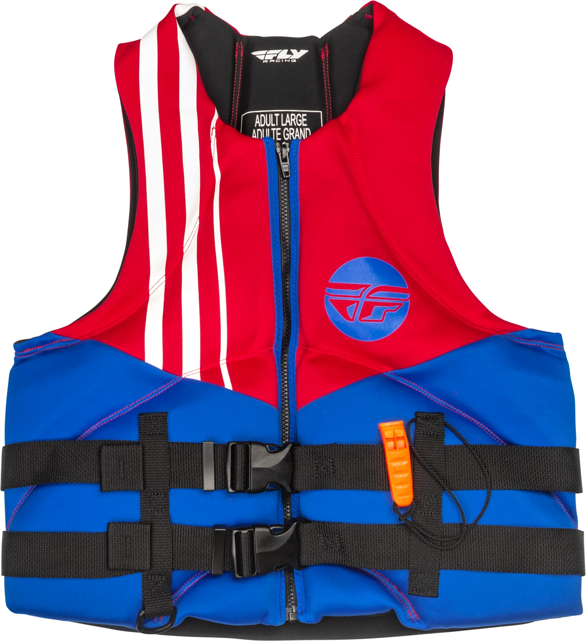 NEOPRENE FLOTATION VEST RED/WHITE/BLUE XL