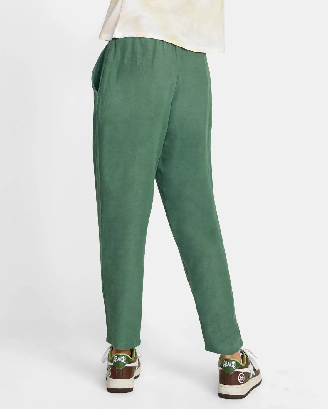 New Yume Woven Pants - Dusky Green