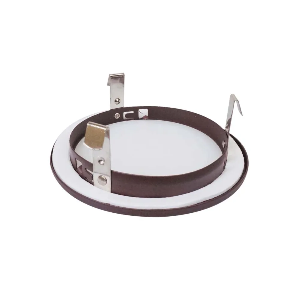 NICOR 4 in. Oil-Rubbed Bronze Recessed Shower Trim with Albalite Glass Lens