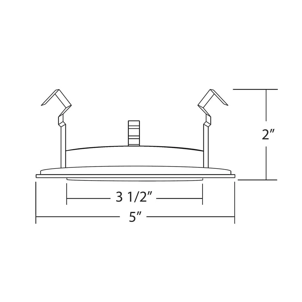 NICOR 4 in. Oil-Rubbed Bronze Recessed Shower Trim with Albalite Glass Lens